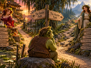 The Troll, the Crossroads, and Counterfeit Courage